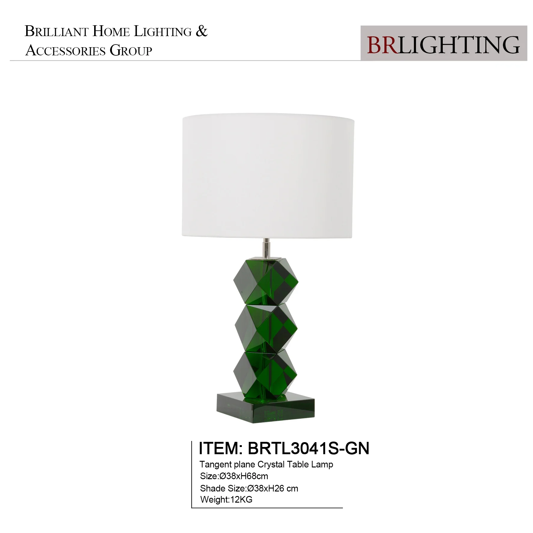 Luxury Modern Geometric Plane Crystal Bedside Green Table Lamp For Hotel Living Room