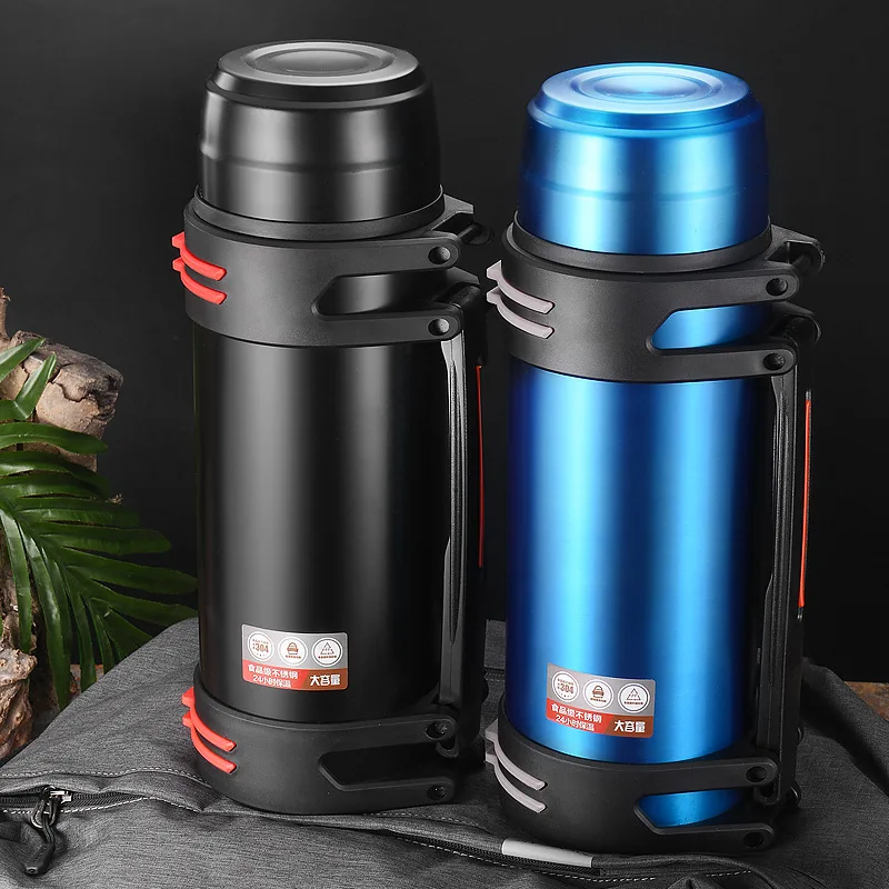

Outdoor Can Be Customized Stainless Steel Straight Glass Thermal Insulation Large Capacity Creative Sports Kettle Vacuum Thermos
