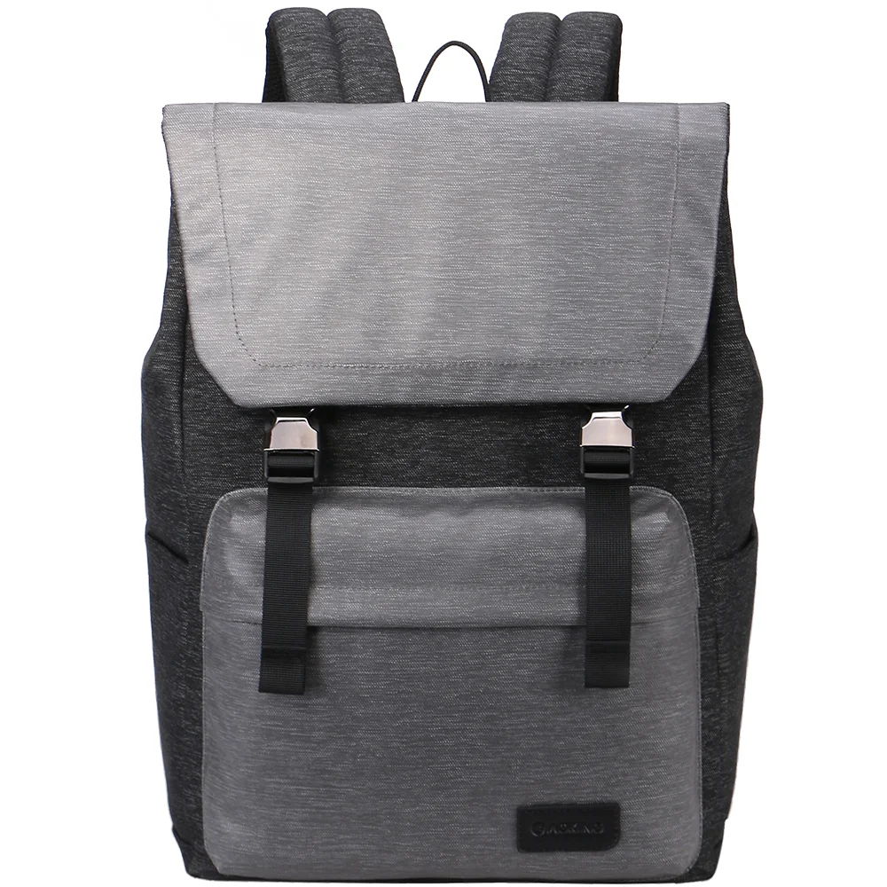 

AOKING urban style design studs school bags messenger backpack back pack for men, Grey