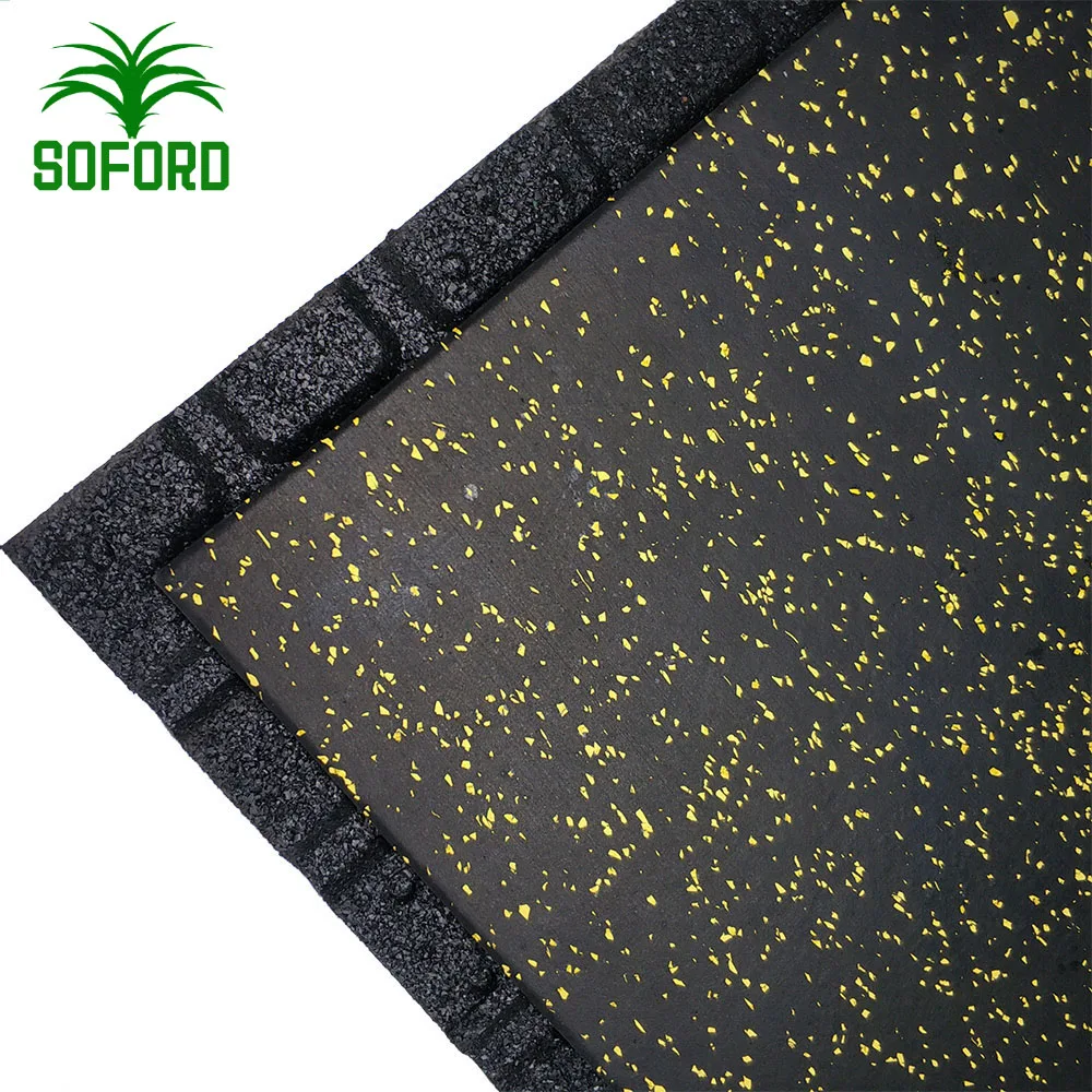 
High quality gym rubber flooring interlocking easy installation rubber floor tile 