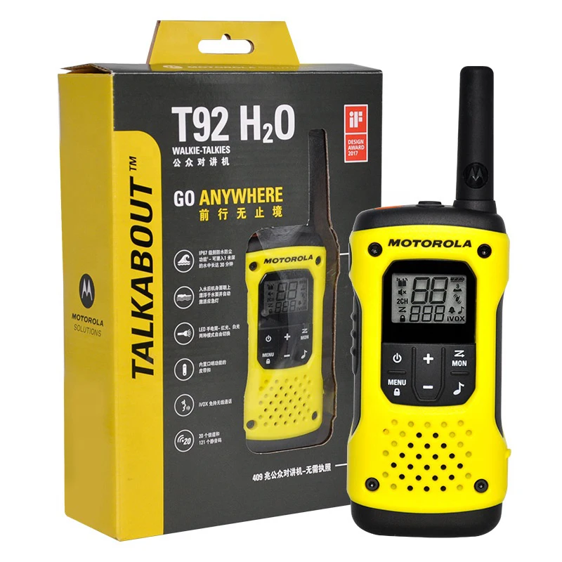 

TALKABOUT T92 TWO-WAY RADIOS IP67 WaterProof Rechargeable Handheld Walkie-Talkie,kids walkie talkie