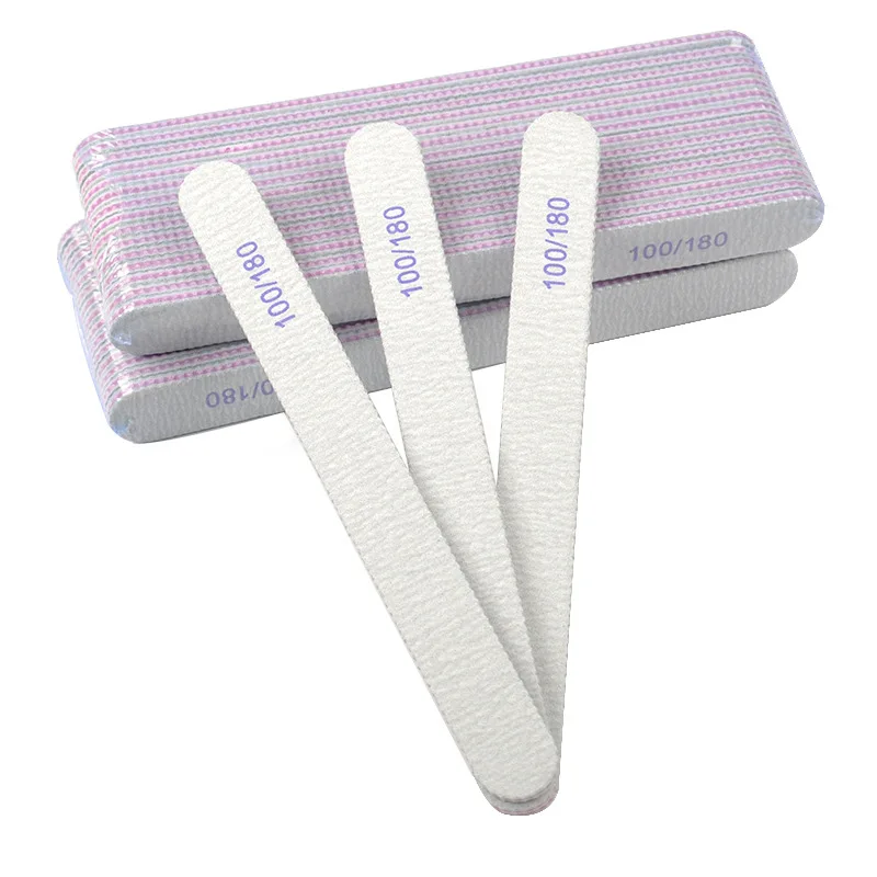 

Nail File Professional Nail Files Reusable Double Sided Emery Board(100/180 Grit) Nail Styling Tools for Home and Salon Use