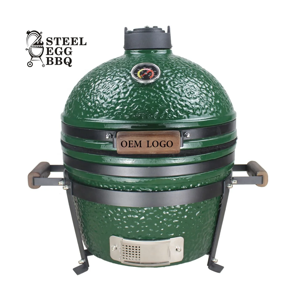 

Tabletop Ceramic Grill BBQ Kamado, Black, green, red and welcome customized
