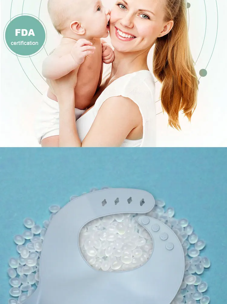 Wholesale Bpa Free Waterproof Easily To Clean Silicone Baby Bib Buy