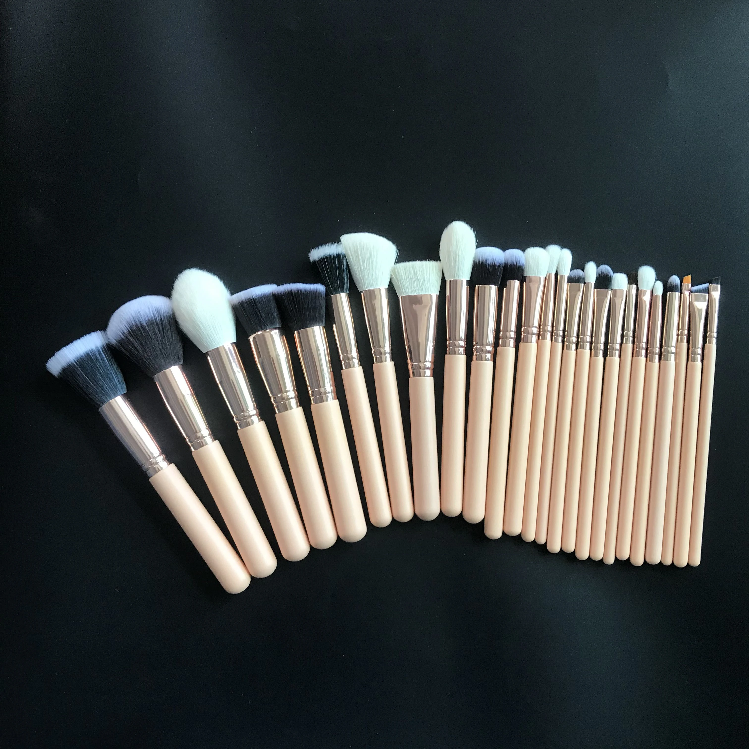 

25 pieces professional luxury classic makeup artist brushes sets private label low moq customized make up brushes set