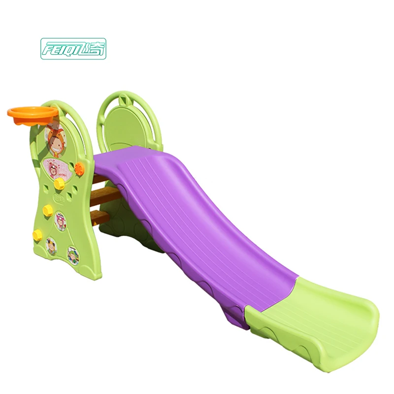 

China baby toys for garden cheap plastic slide, Green