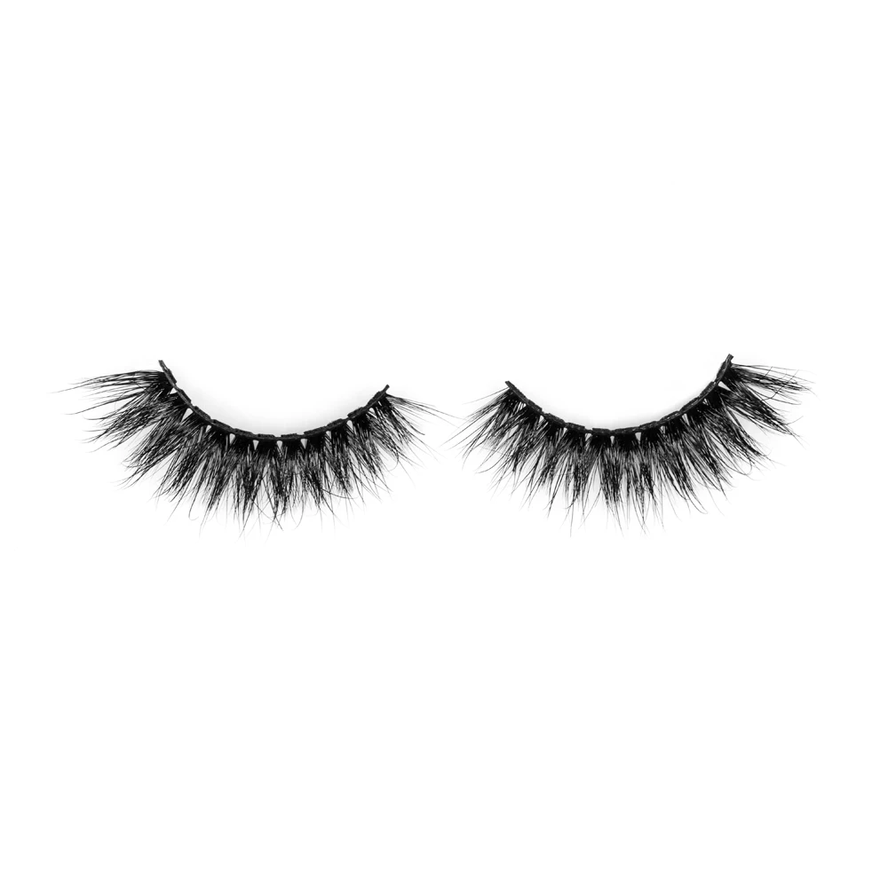 

Professional fake eyelashes vendor with factory wholesale price wispy mink eyelash, Black color