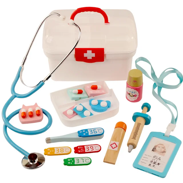 wooden doctor play kit