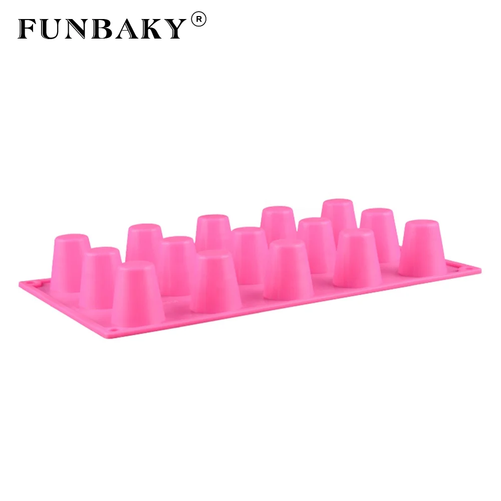 

FUNBAKY JSC1831 Candy making tools cylinder 3 D unique shape chocolate mould silicone DIY handmade sweets making tools, Customized color