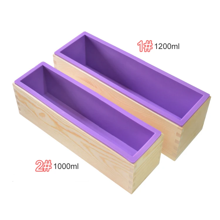 

A23 1000ml rectangular toast mold, 1200ml capacity rectangular hand soap silicone mold, cake baking mold, Random