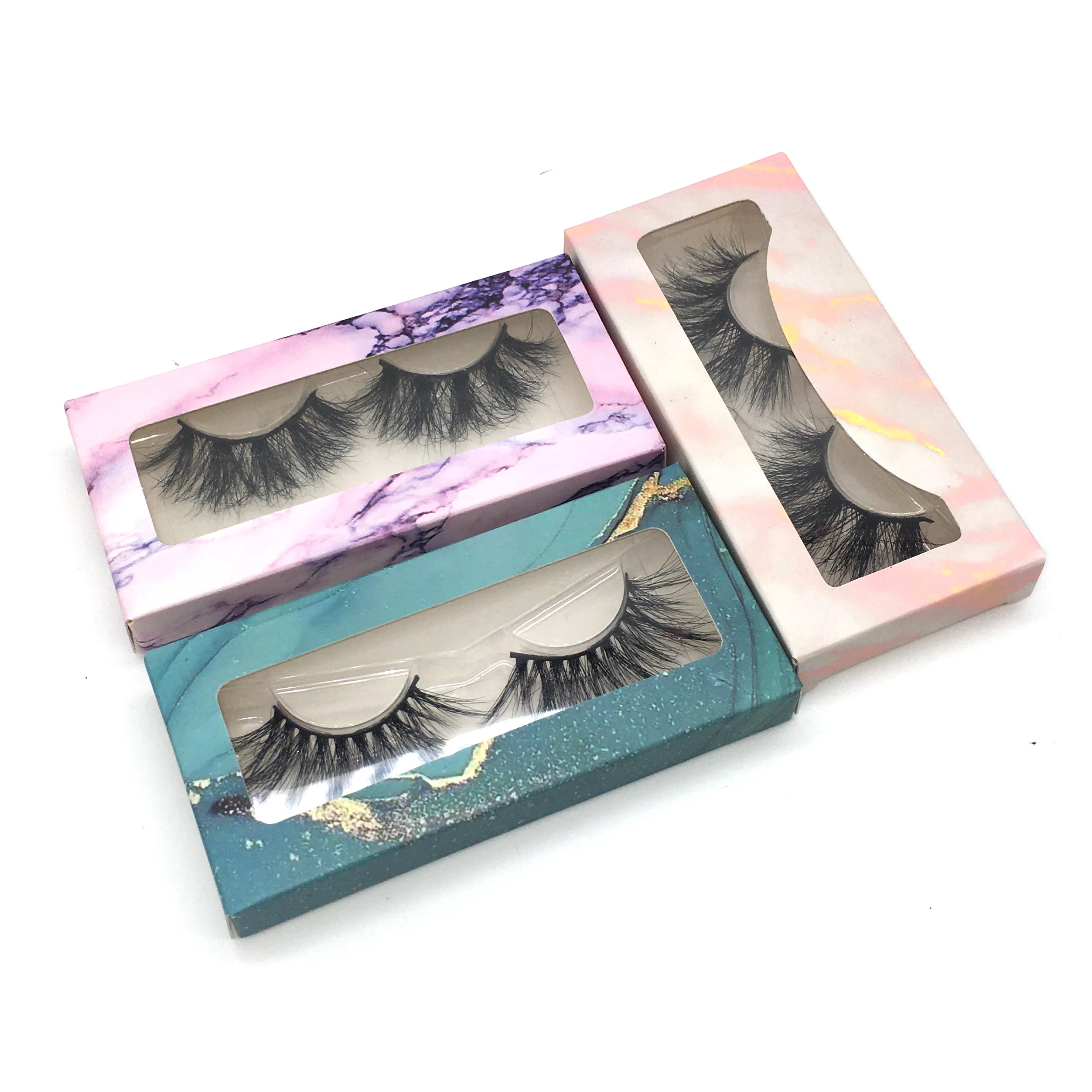 

false eyelash box custom logo private label rectangle wholesale empty lash box