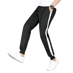 Outdoor Men Sports Casual Jogger Trousers Stripe S