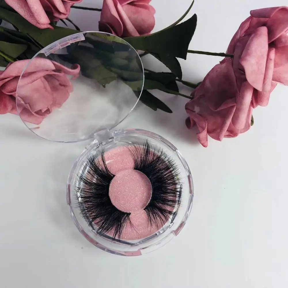 

25 mm eyelashes custom packaging for eyelashes private label 100% mink eyelash