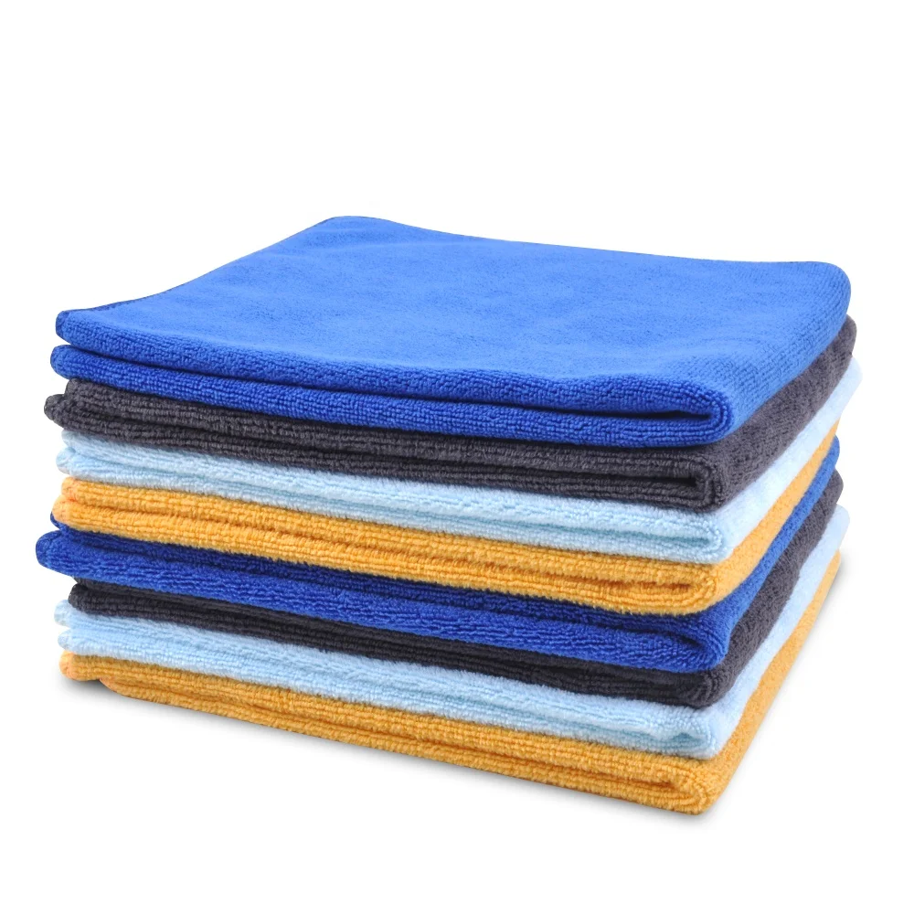

ALQCW041 8 PCS  Colorful Large Microfiber Car Cleaning Towel Drying Automotive Deailing Washing Towels, 4 colors