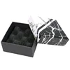 Small folding packaging logo box design hard paper gift box packing manufacturer marble pattern box wholesale