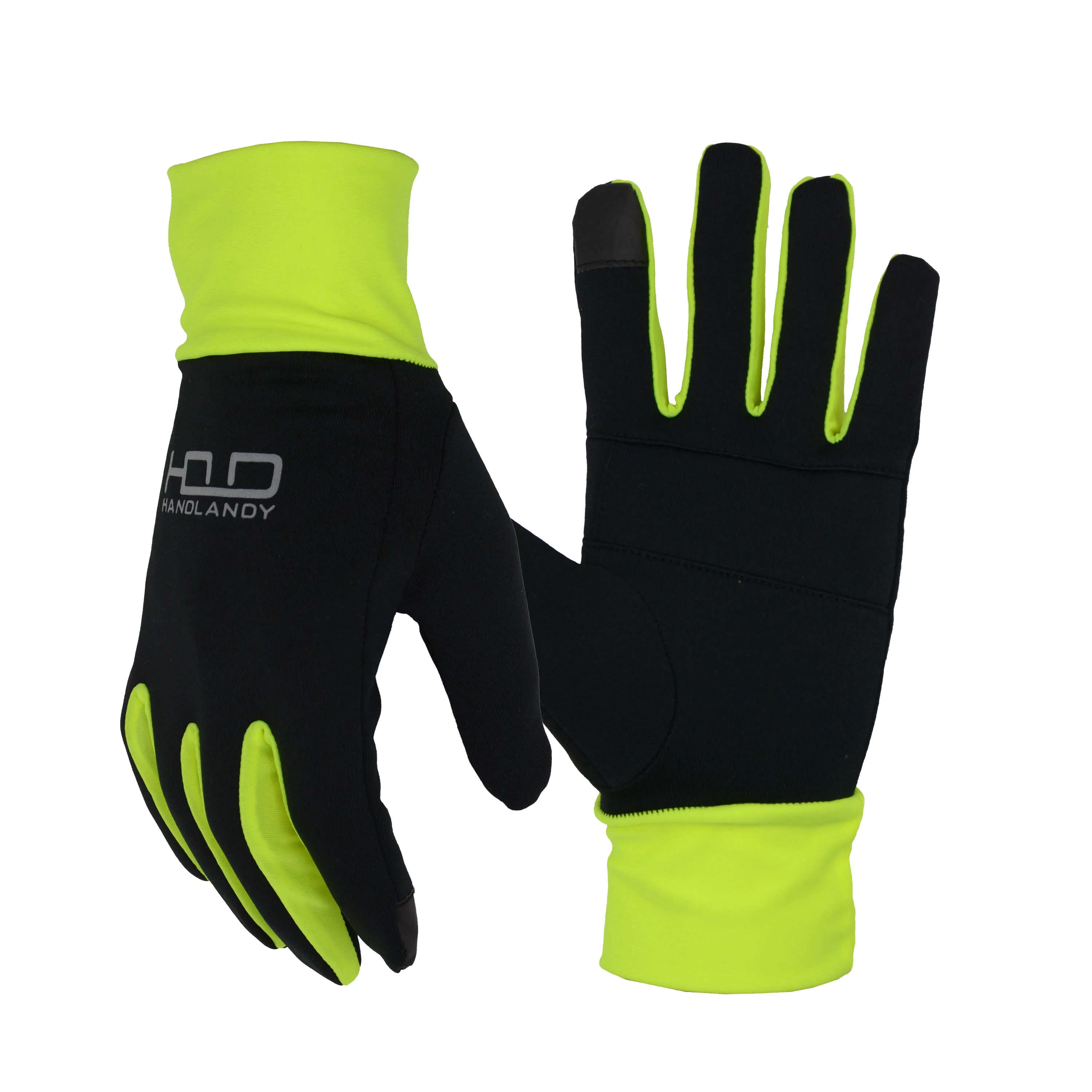 

HANDLANDY Good quality cycling other sport gloves waterproof touch screen gloves Cycling women men, Black/pink