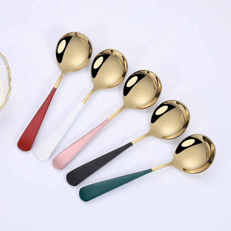 

Jieyang shengde Stainless Steel cadbury egg n spoon small round dessert coffee Spoon For Hotel Restaurant Home, Customized color