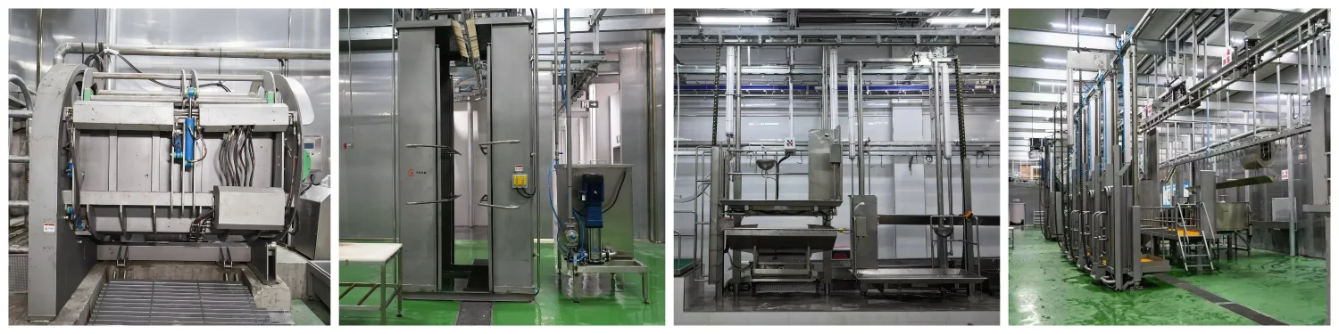 Automatic Halal Sheep Slaughtering Line Complete Goat Abattoir Machine Industrial Sheep Hair RemoveMachine for Meat Plant