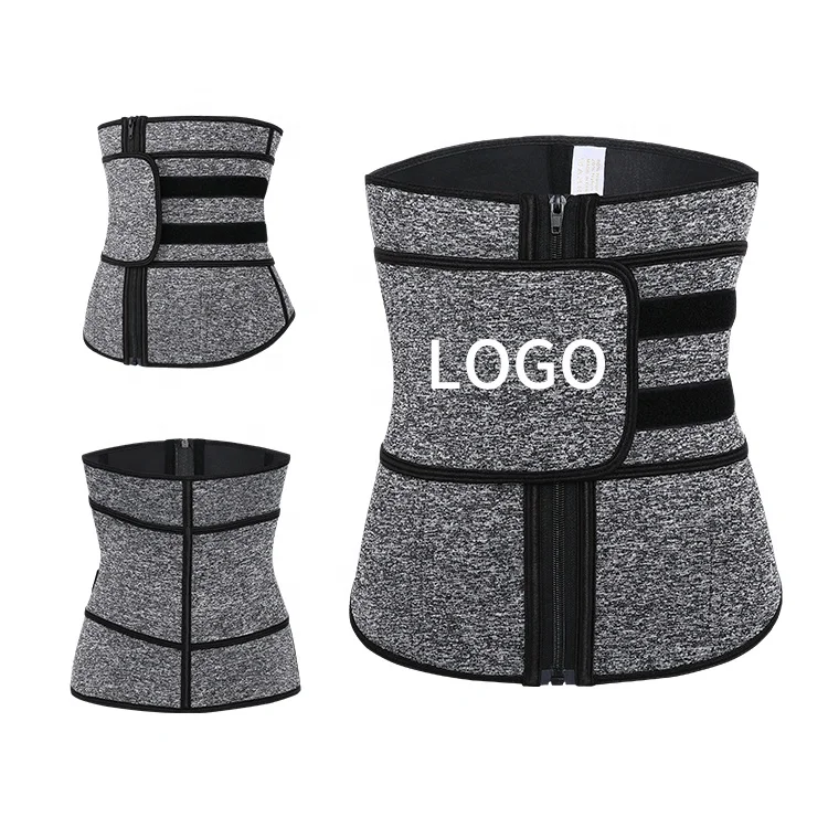 

TACTDEiKia neoprene grey magic tape shaper waist trainer with logo corset wholesale