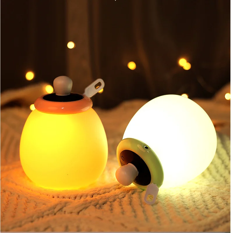 Creative Feeding Bottle Silicone Timing USB Charge Remote Control Sleeping Light LED Baby Night Lamp