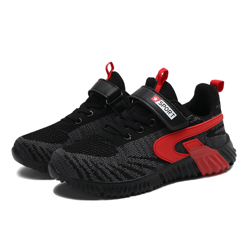 

Hot Selling New style Kids Fly Knitted Upper Breathable Casual Fashion Lightweight Sports Running Walking Shoes