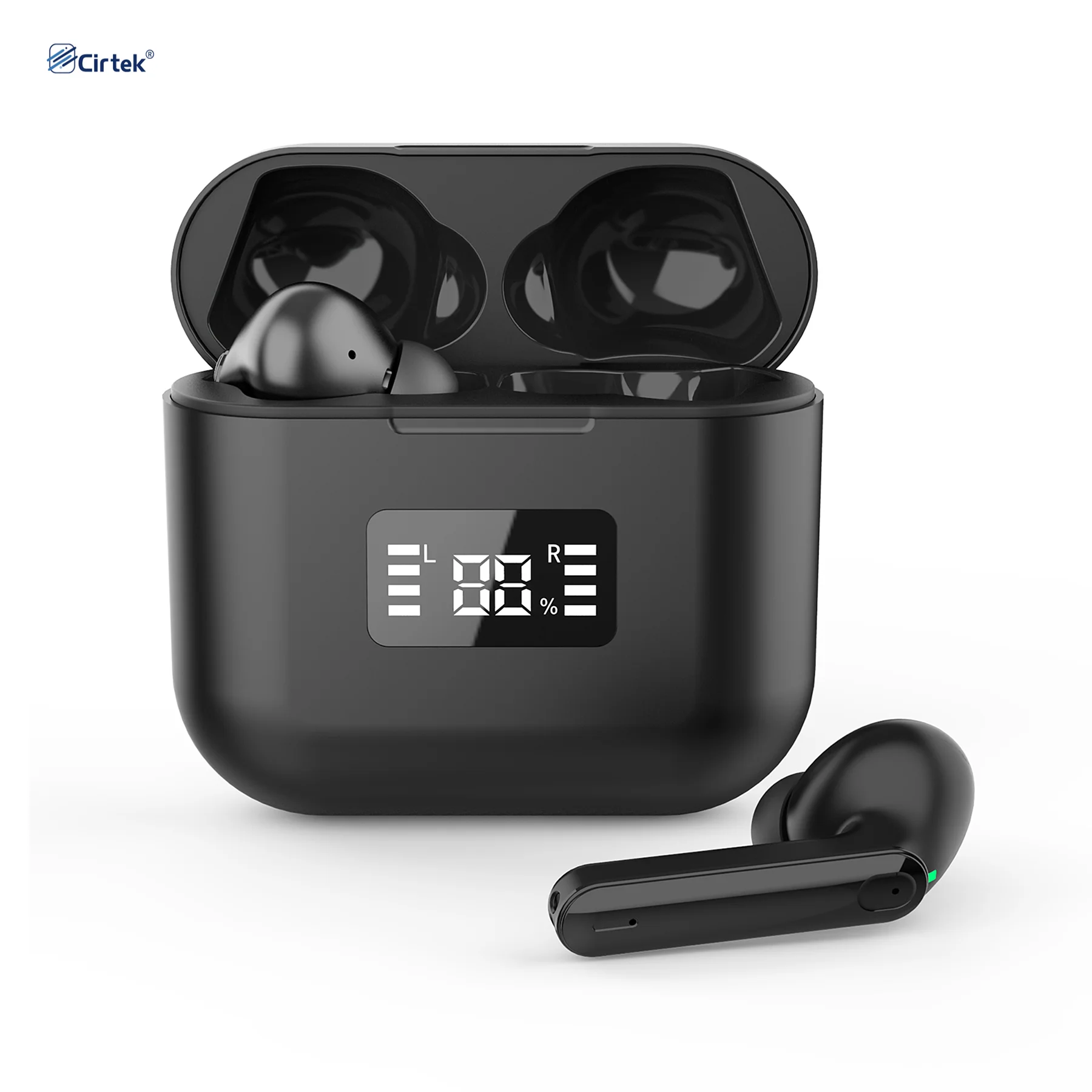 

Cirtek free shipping ANC ENC automatic connection truly wireless 5.0 earbuds sport electronics tws earbuds with led display