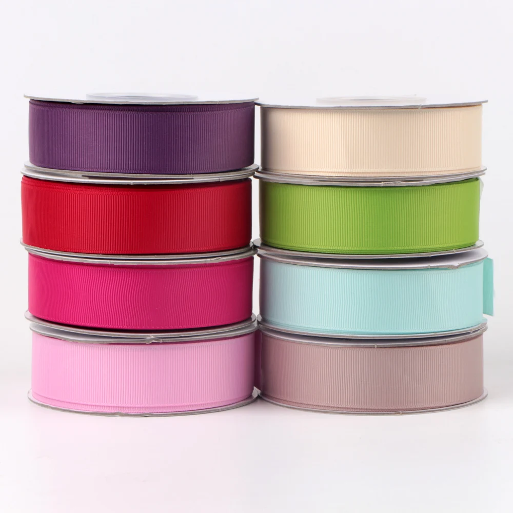 

196 color grosgrain ribbon100 yards ribbon 7/8 inch 22mm width colors solid ribbon for wholesale