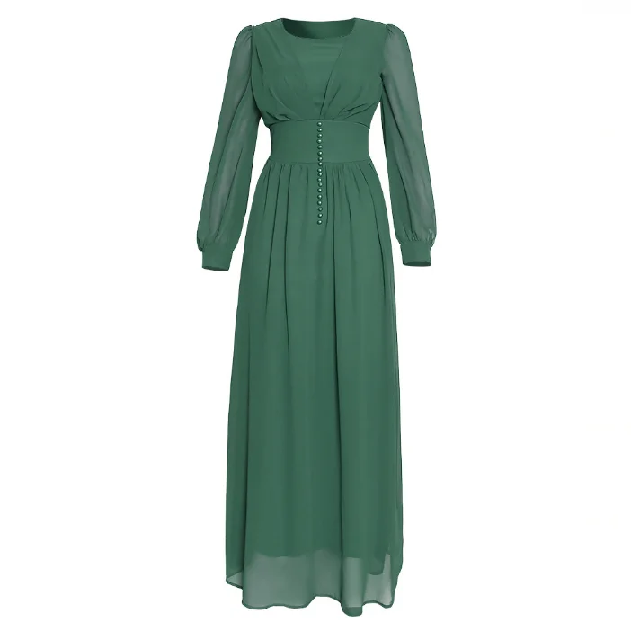 

Factory direct sale Plus Size abaya women muslim dress for woman, 5colors