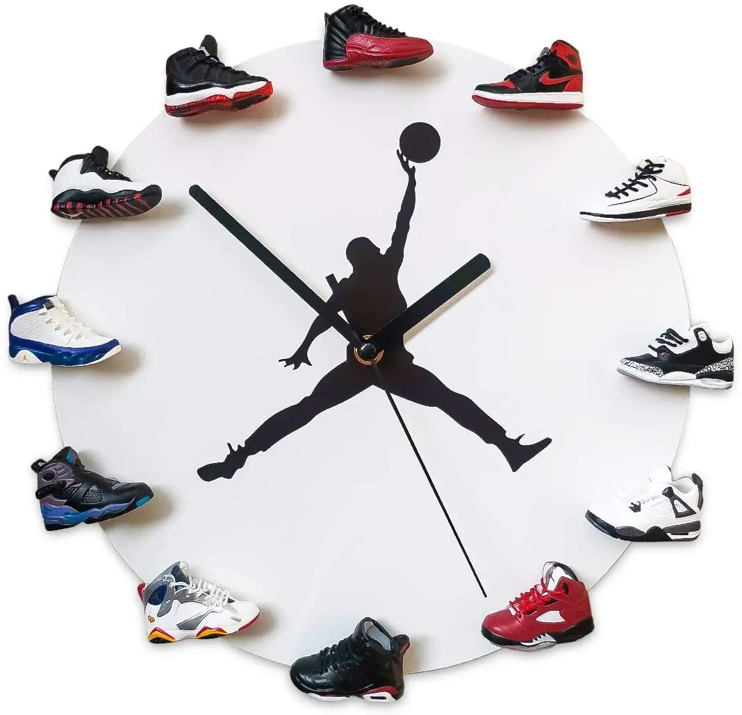 

Manufacturer Dropshipping High quality fast shipping 3d sneakers clock wall 3d mini sneakers shoe clock