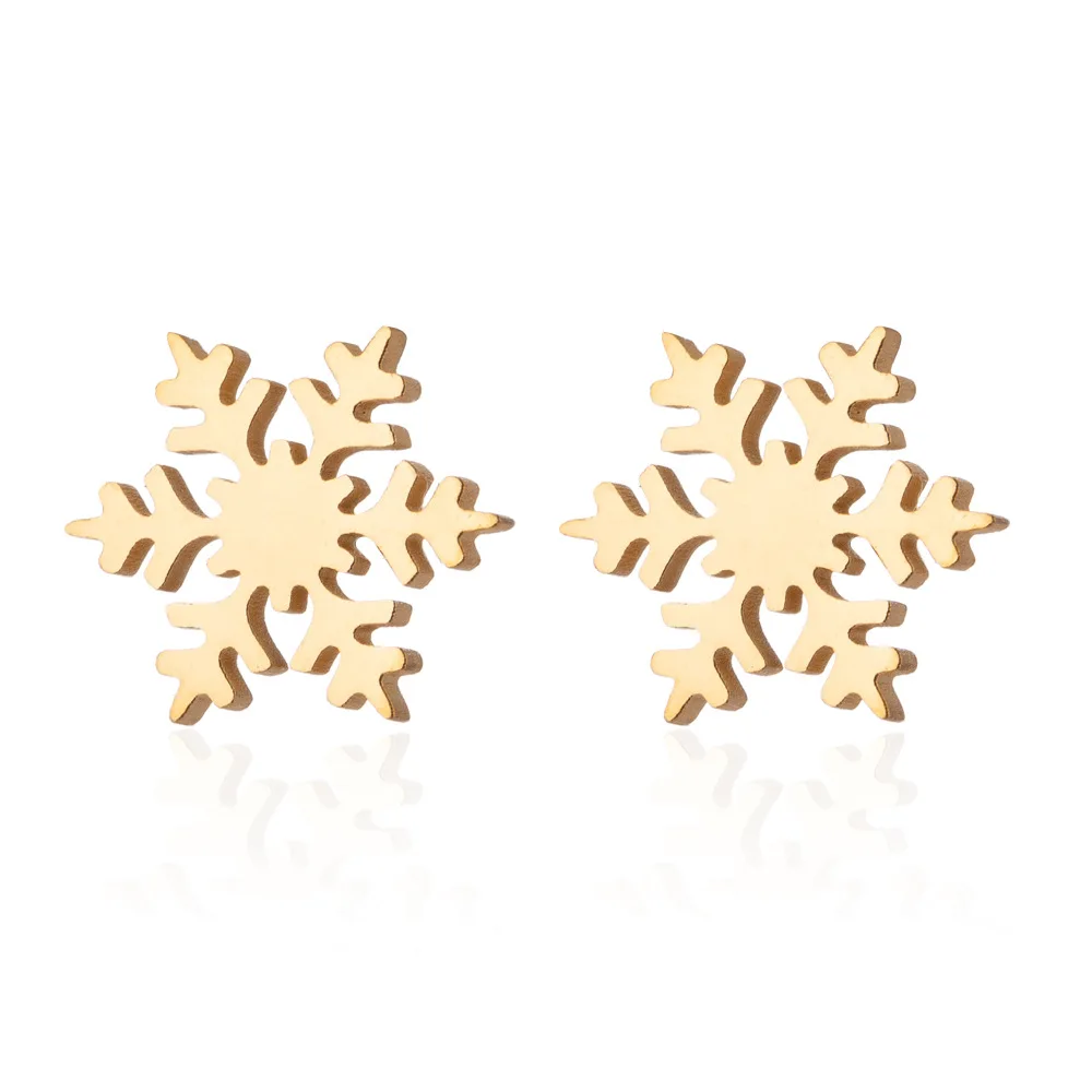 

Christmas Earrings Gift Women Temperament Snowflake Earrings Christmas