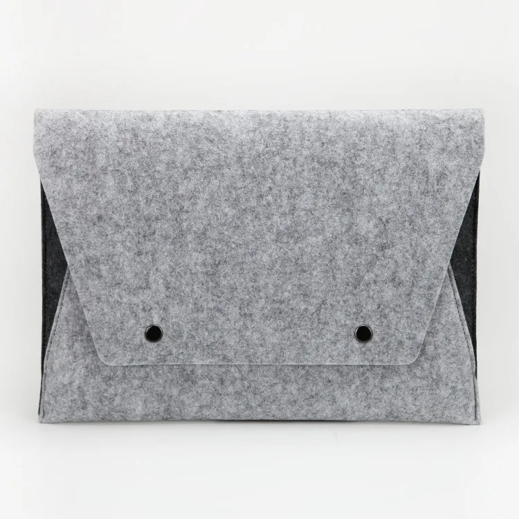 

Factory Protection Cotton Concealing Sleeves Korean Fashion Bag felt Laptop Sleeve Zonder Rits, Gray, pink, black or custom