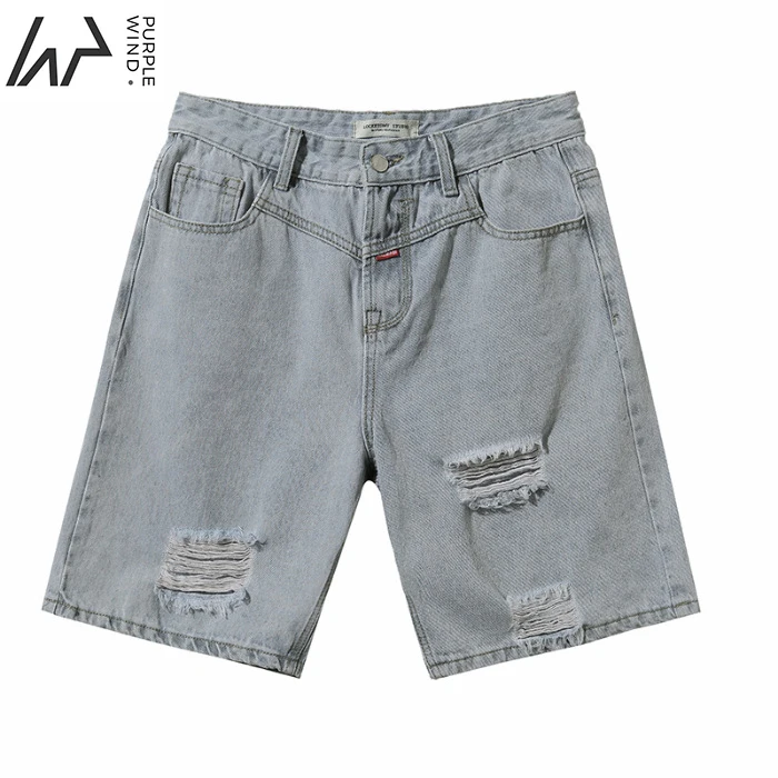 

2021 Hot summer men's denim jeans destroyed biker shorts pants for men, Picture