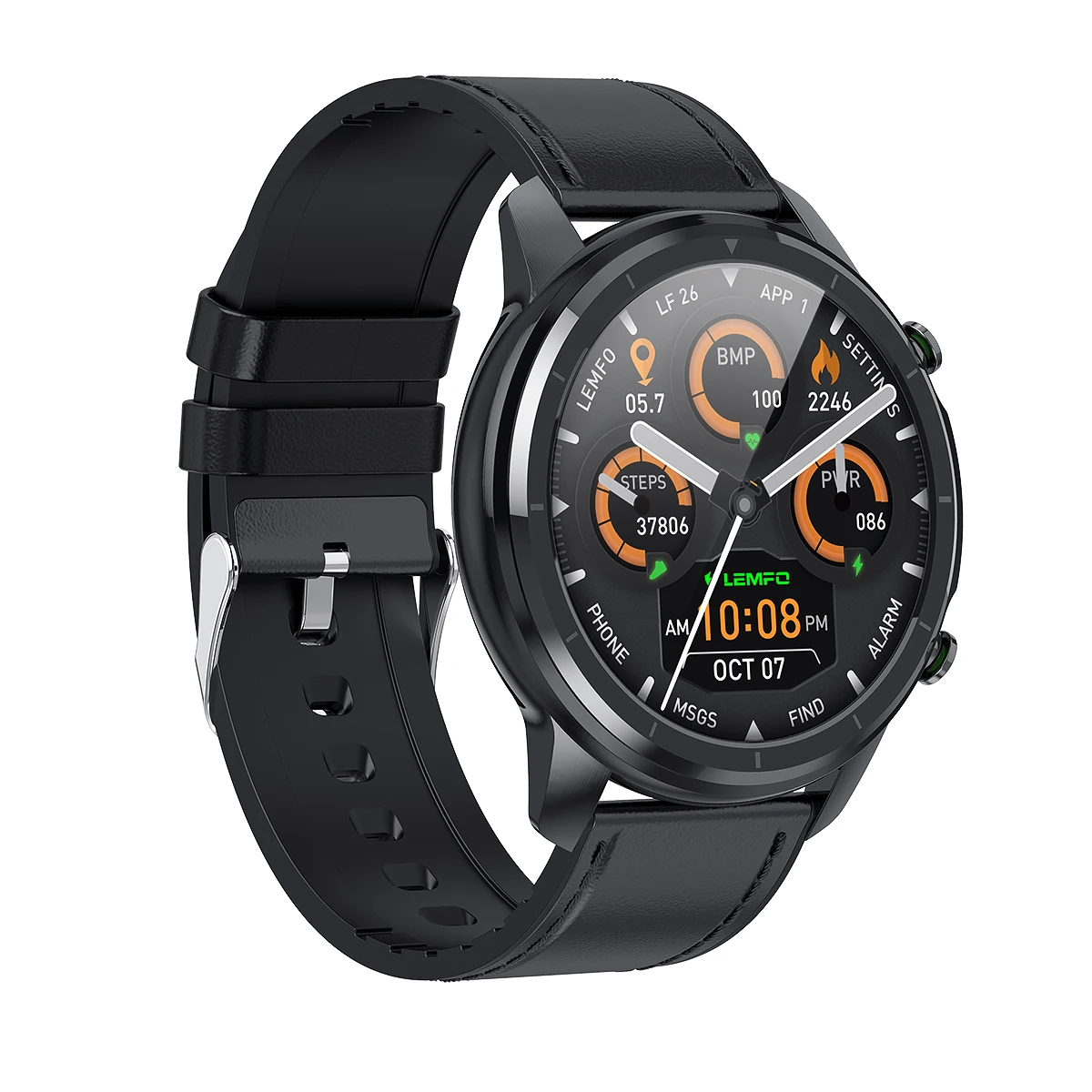 

Fitness tracker Smart Watch LEMFO LF26 360*360 Amoled Full Touch Screen Heart Rate Blood Pressure IP67 Waterproof Smartwatch