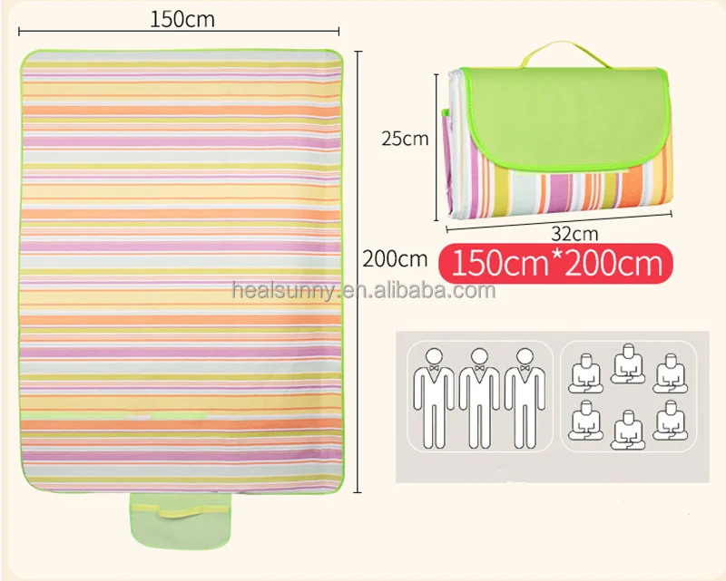 

Wholesale  portable Oxford cloth outdoor foldable lightweight sand free beach camping picnic blanket mat waterproof