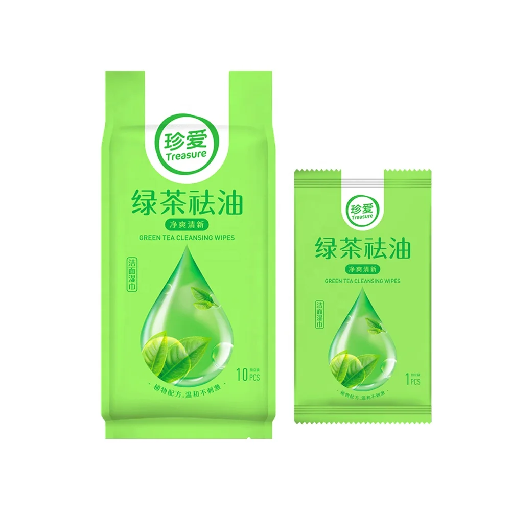 

Treasure B61 10PCS Wet Wipes Single Women Wipes Face Moist Towelette