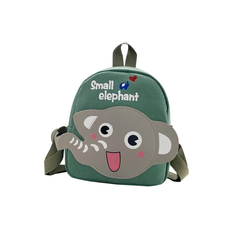

OEM Factory Twinkle Elephant Canvas Portable Cute Girl Backpack Baby Kindergarten School Bag