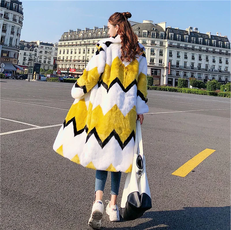 

2020 New Arrival Autumn and winter faux fur long coat for women ladies