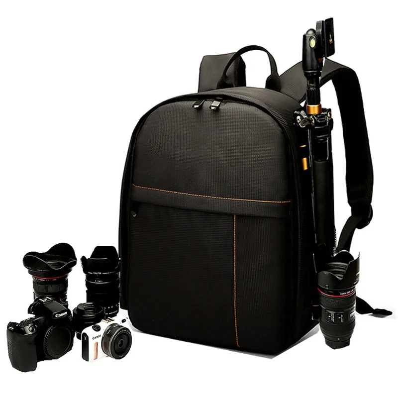 

Shoulders Backpack Video Tripod DSLR Bag W/ Rain Cover Big Capacity Photography Camera Waterproof for Canon Nikon Sony Pentax