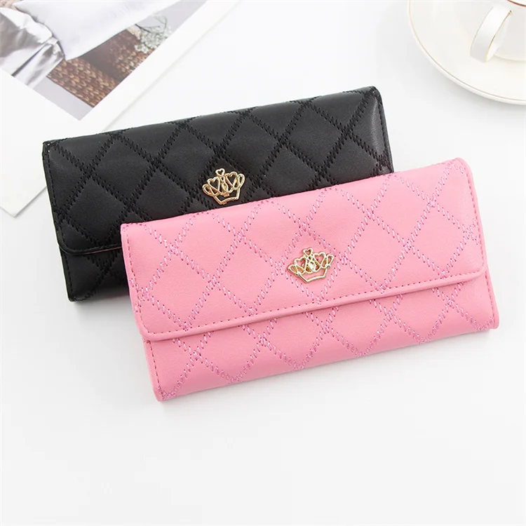 

Candy Color Fashionable Coin Purse Multiple Card Leather Ladies Wallet, Multi-colors