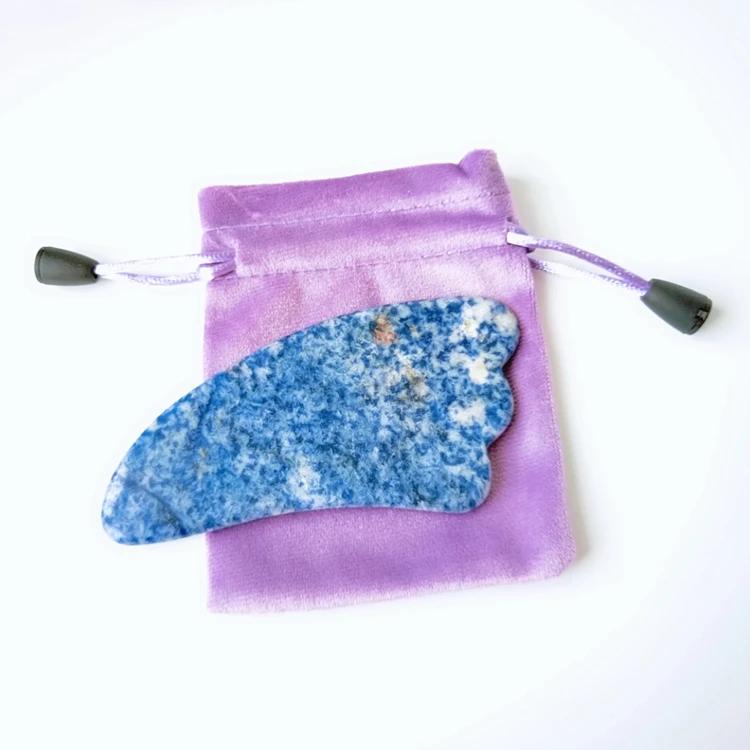 

natural jade roller beauty massage roller gua sha tool board set with gift box package