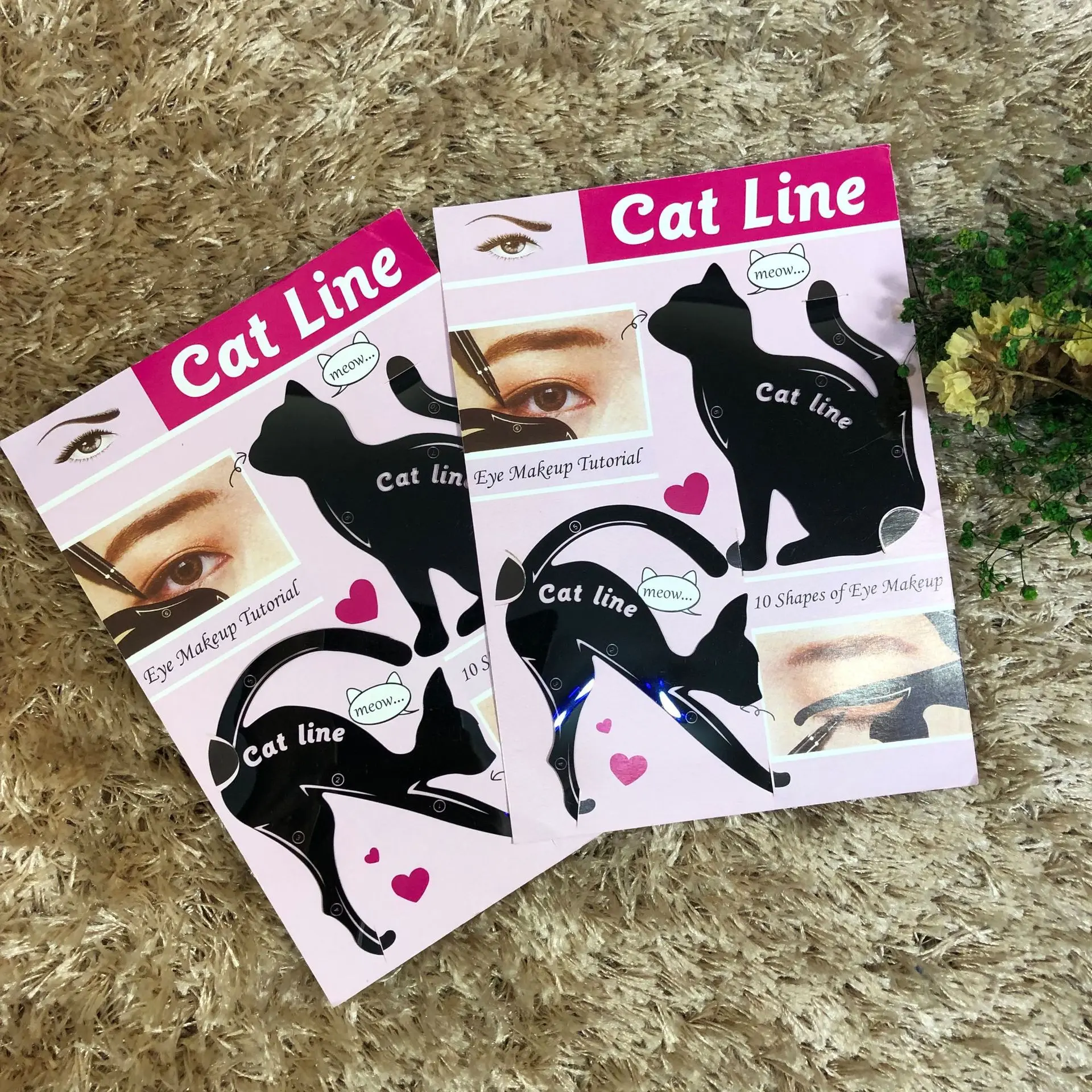 

Makeup Tool Drawing Eyeliner & Eyeshadow Stencils Cartoon Eyeliner Reusable Model Black Cat Liner