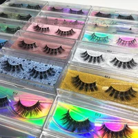 

USA Free shipping Wholesale Private Label High Quality Wholesale 3D Mink False Eyelash Packaging Box Custom