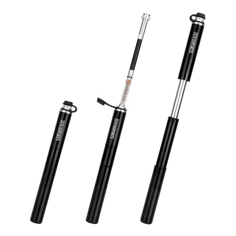 

Mini Bicycle Tire Pump for Road Mountain and BMX Bikes High Pressure 160 PSI Bike air Pump with inflation needle Gauge Accurate, Black