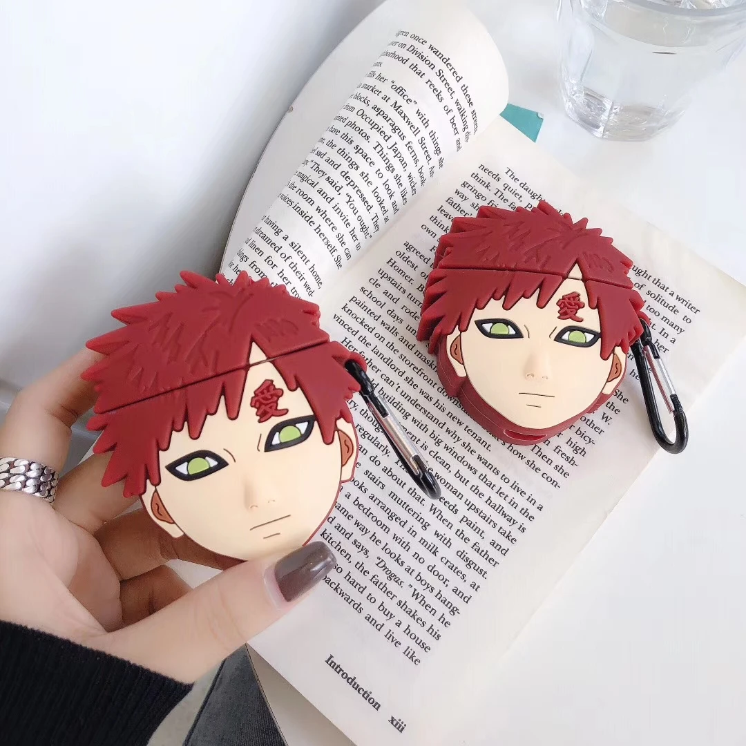 

Naruto 3D Cartoon Cute Gaara Uchiha Itachi For AirPod Cover For Apple Airpods 1 2 Cases