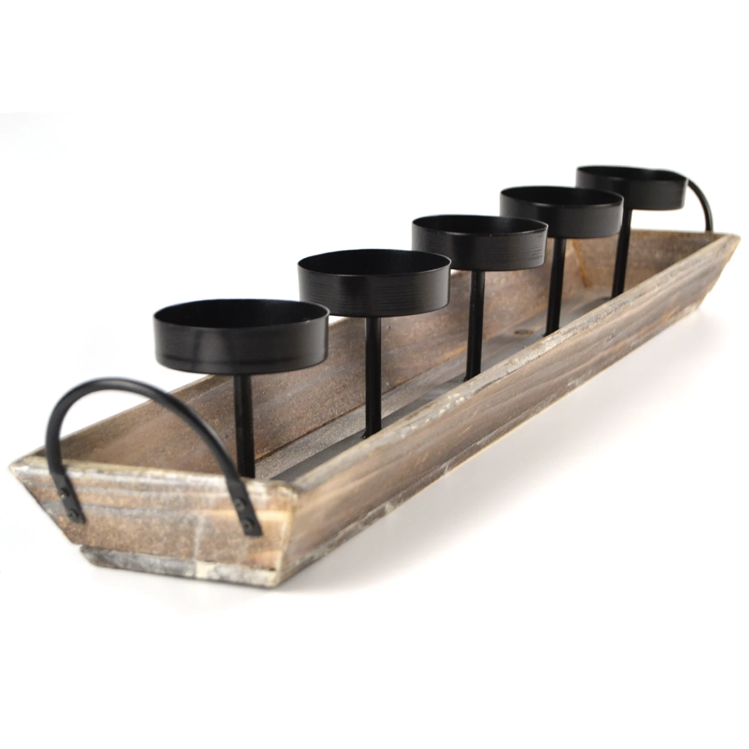 Rectangle Wood Tray Metal Votive Candle Holders With Handles Buy Candle Holders Metal Votive