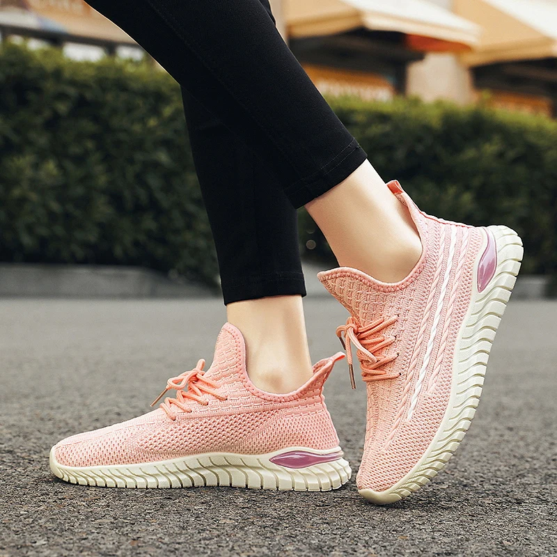 

G-145 Lace Up Gym Walking Lightweight Designer Shoes Online Ladies Shoes Lighting, Black