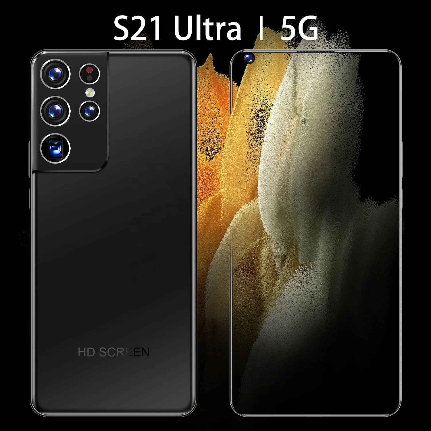 

2021 Hot-sale S21 UItra Original Unlock Smartphone With Dual SIM Cards 8GB+256GB Android Mobile Phones With Amoled Full Screen