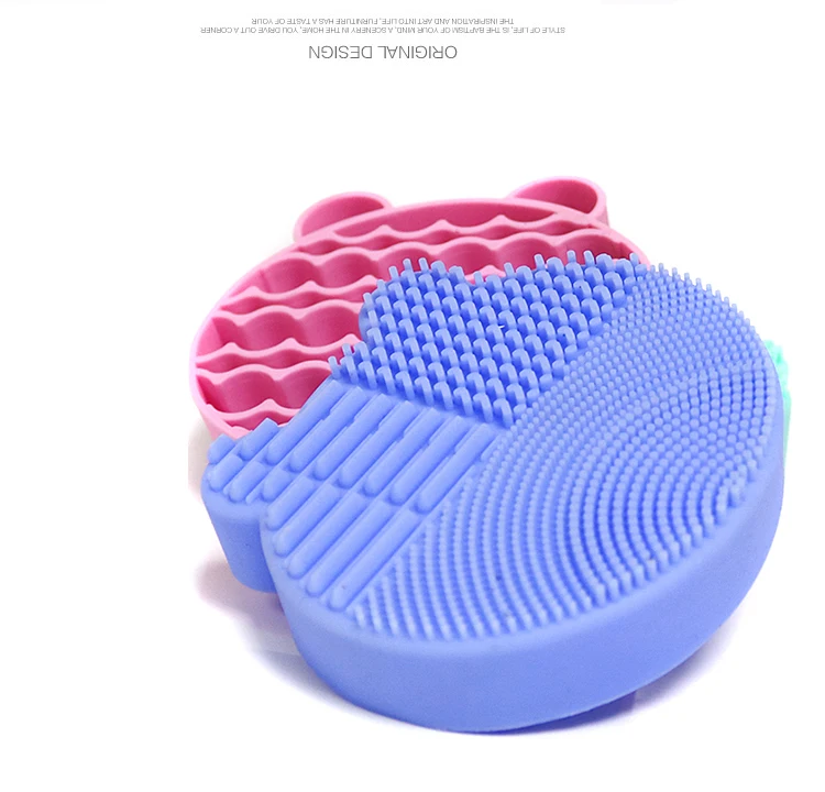 

MP023 2 in 1 Silicone Makeup Brush Cleaning Pad and Brush Drying Storage Stand Holder Portable for Travel Brush Accessories