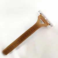 

Eco-friendly disposable razor with twin stainless blades corn starch plastic razor for hotels