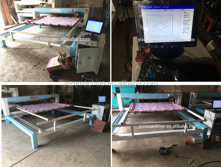 Single Needle Mattress Quilting Equipment Single Head Movement Frame